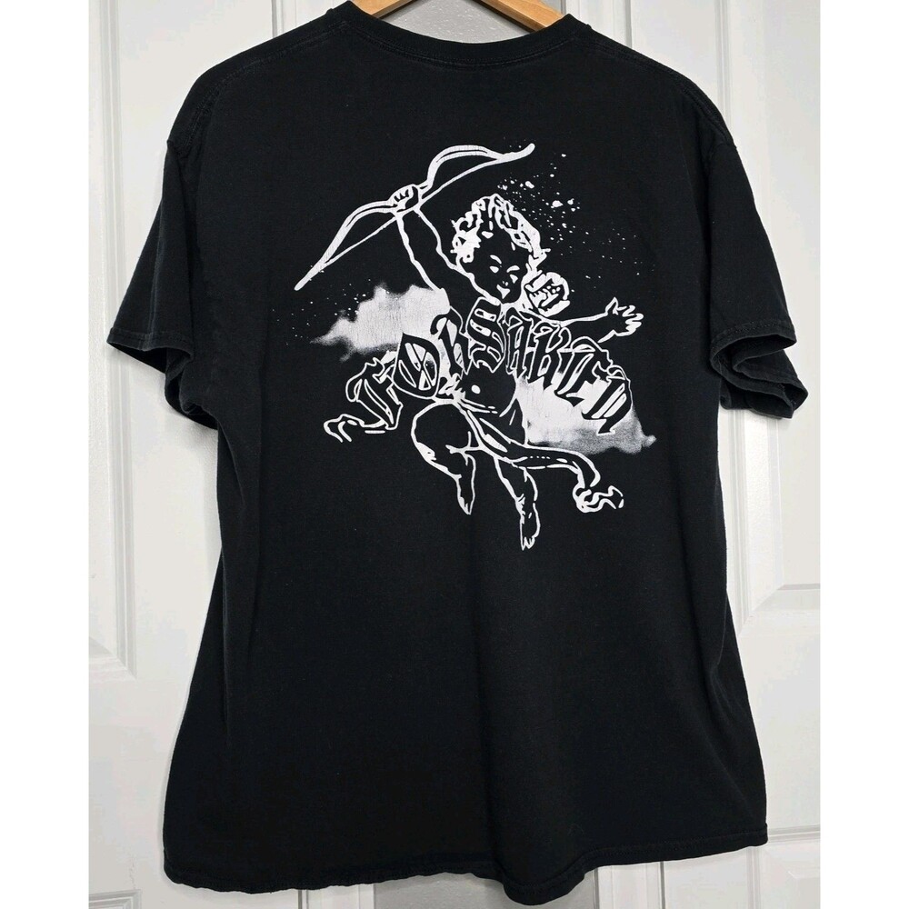 Forsaken Men's XL Black Tee Shirt Stain